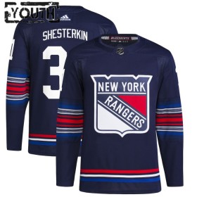 Lapsille NHL New York Rangers Pelipaita Igor Shesterkin Adidas 2023-24 Kolmas Navy Authentic